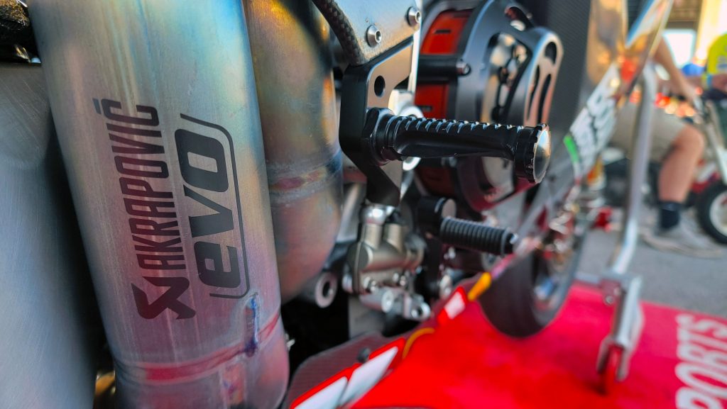 Pierobon x80r Akrapovic header titanium