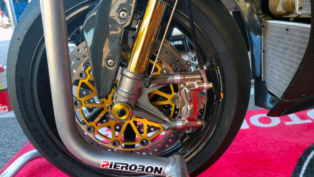 pierobon x80r Ohlins Forks Brembo GP4RX calipers